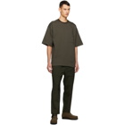 OAMC Green Cropped Drawcord Trousers
