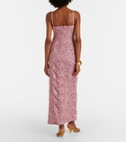 Blumarine Embroidered lace maxi dress