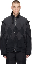 sacai Black Paneled Jacket