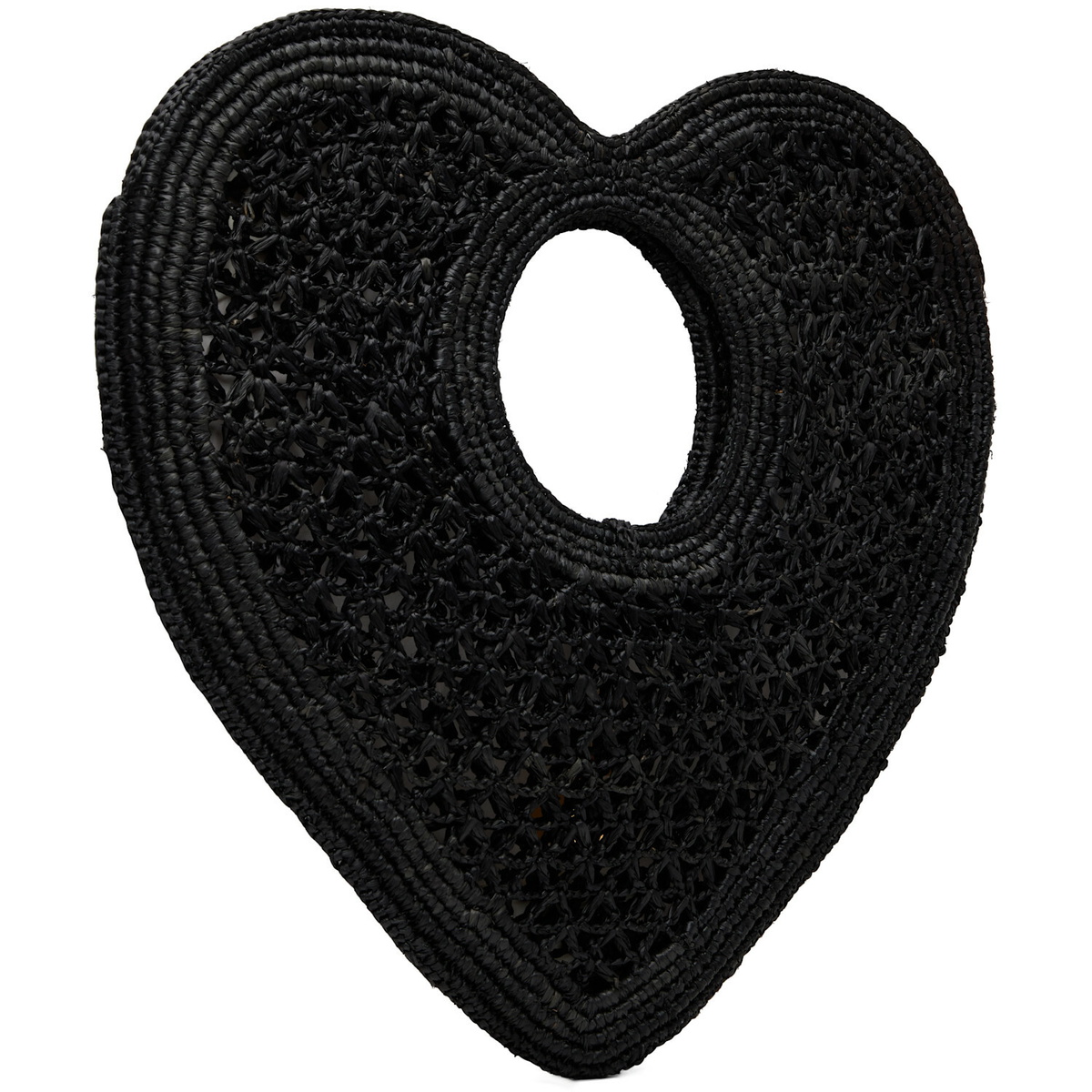 JACQUEMUS Black 'Le Spiaggia Coeur' Tote