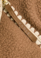 Varley Ruiko Whipstitch-trim Fleece Jacket Brown
