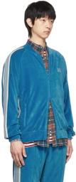 Needles Blue Cotton Track Jacket