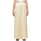 Loewe Off-White Satin Wide-Leg Trousers