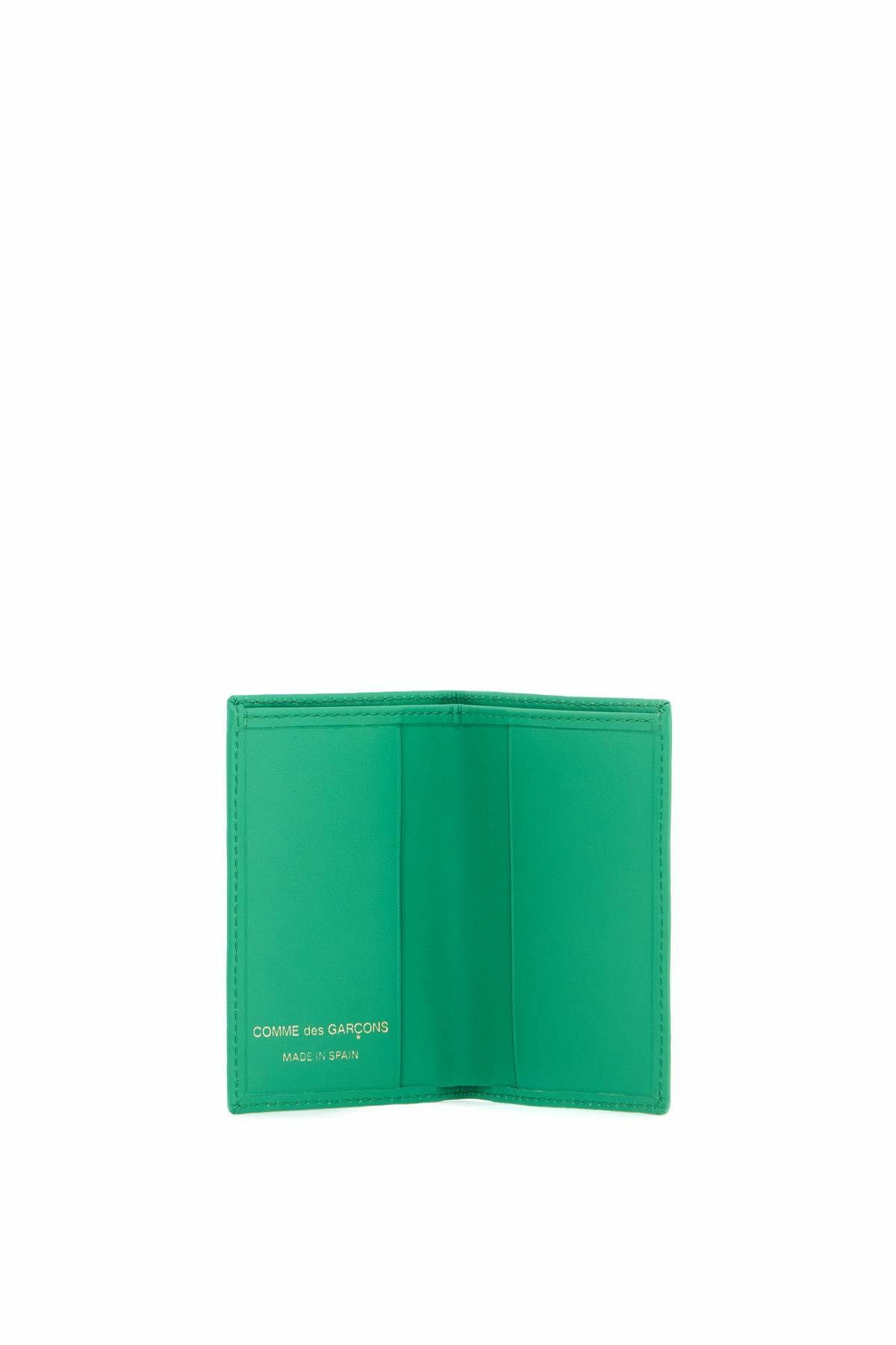COMME DES GARCONS WALLET leather compact wallet Green