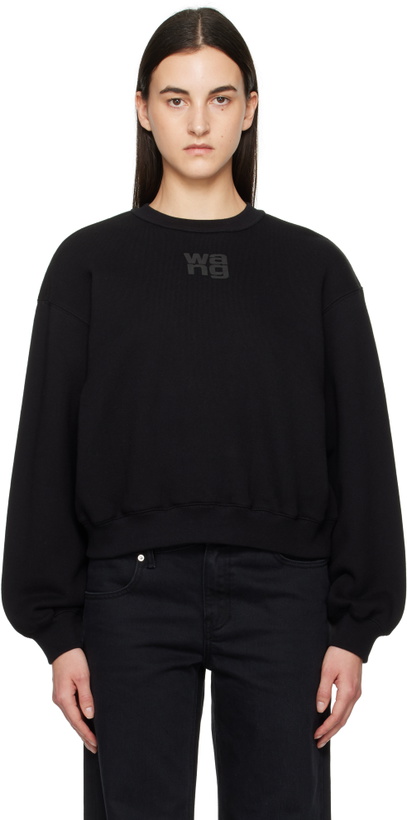 Photo: alexanderwang.t Black Puff Logo Sweatshirt