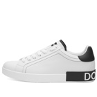Dolce & Gabbana Men's Portofino Sneakers in White/Black