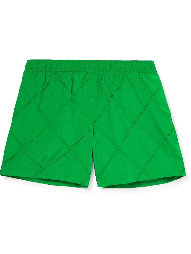Photo: Bottega Veneta - Slim-Fit Intrecciato Nylon Swim Shorts - Green