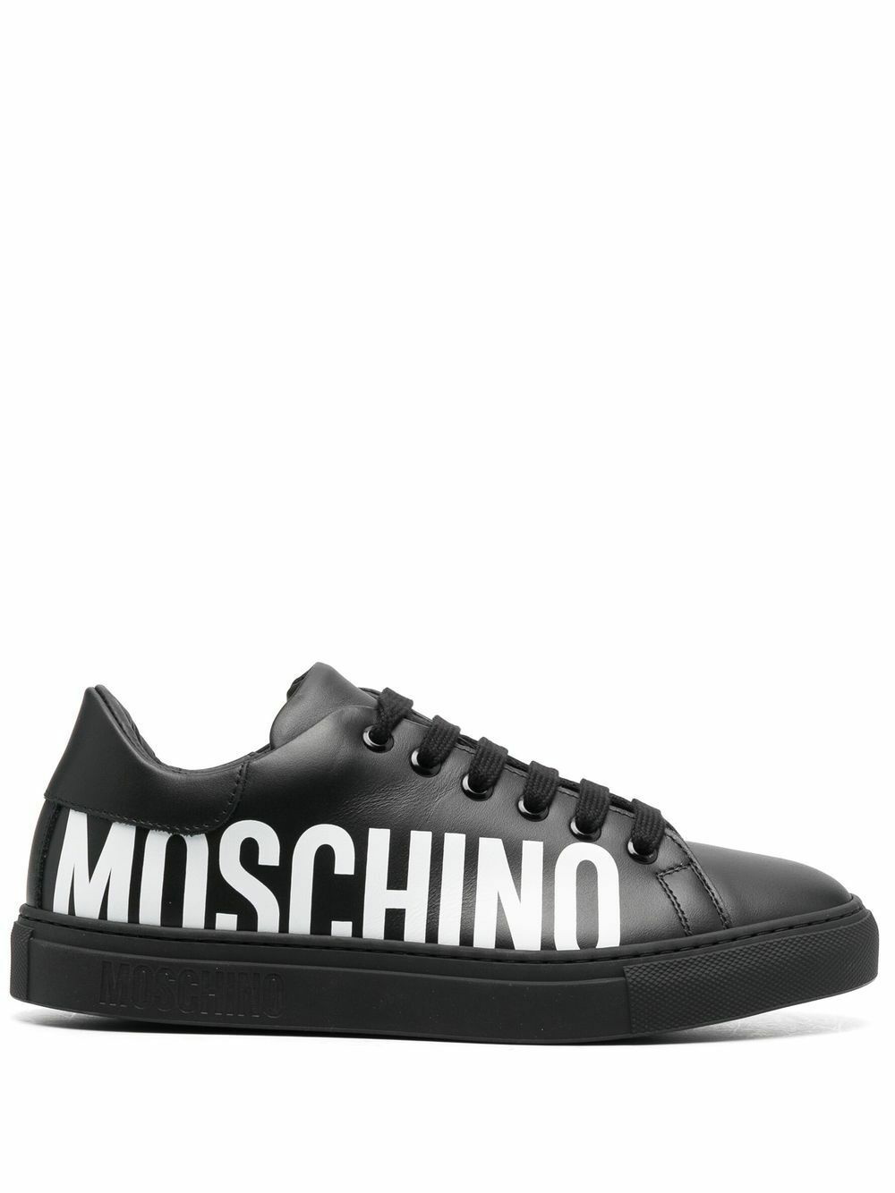 MOSCHINO - Leather Sneakers Moschino