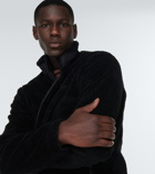 Burberry - Embroidered high-neck fleece jacket