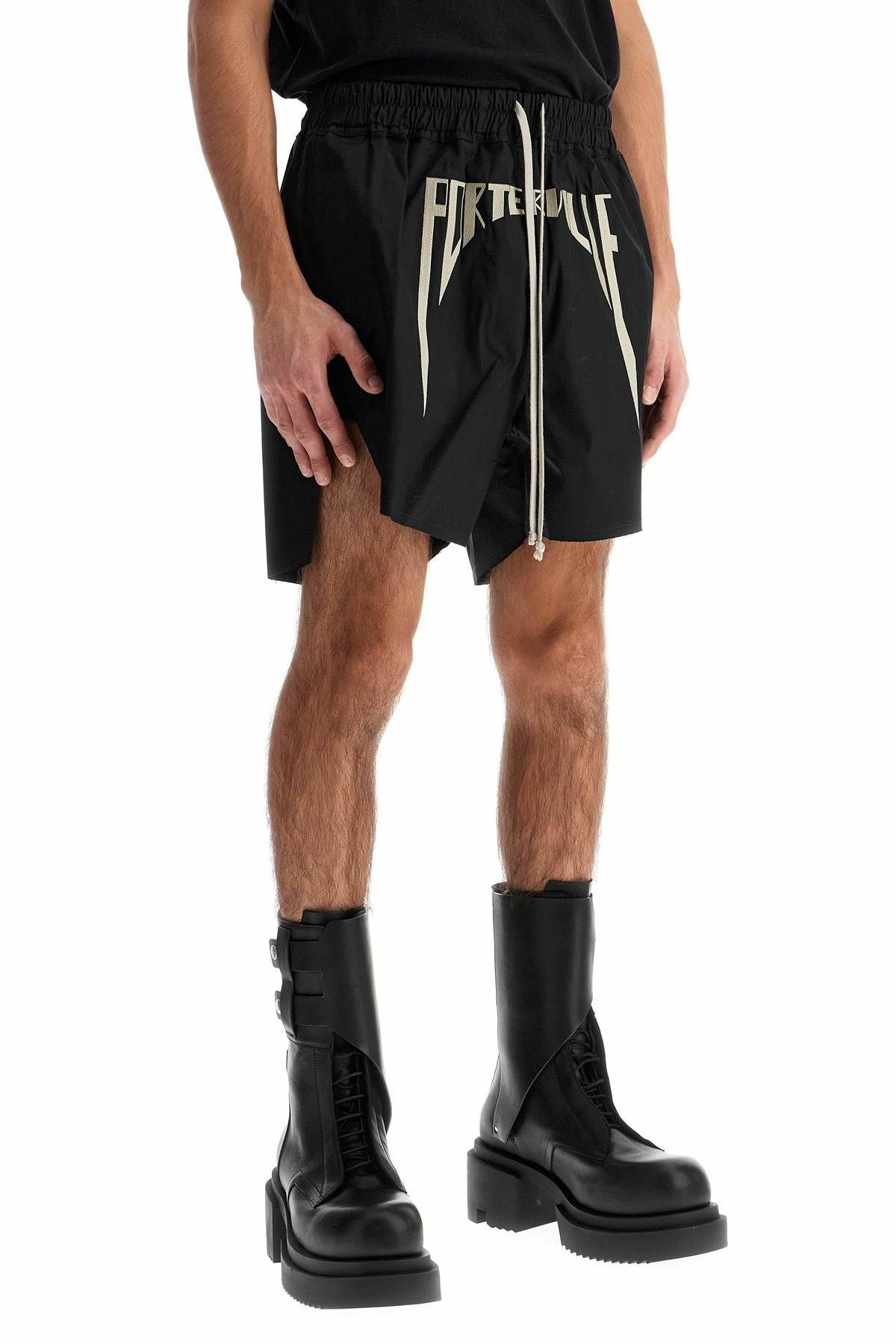RICK OWENS long porterville boxer shorts Black Rick Owens RICK OWENS long porterville boxer shorts Black Rick Owens