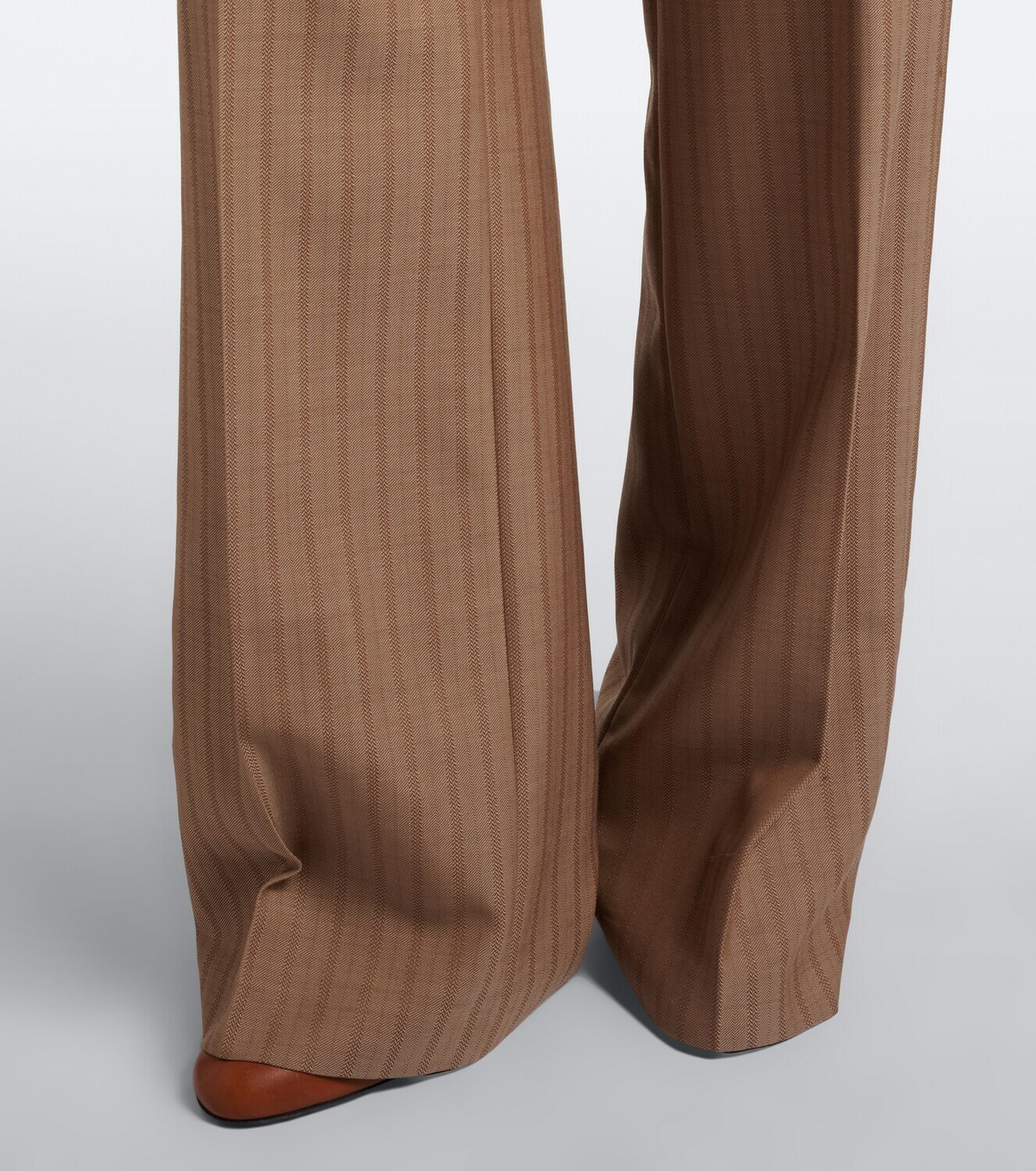 Etro Striped wool wide-leg pants