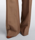 Etro Striped wool wide-leg pants