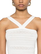 TwinSet Lace Detail Crop Top