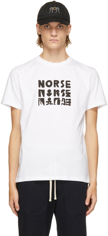 Photo: Norse Projects White Geoff McFetridge Edition Logo T-Shirt