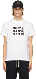 Norse Projects White Geoff McFetridge Edition Logo T-Shirt