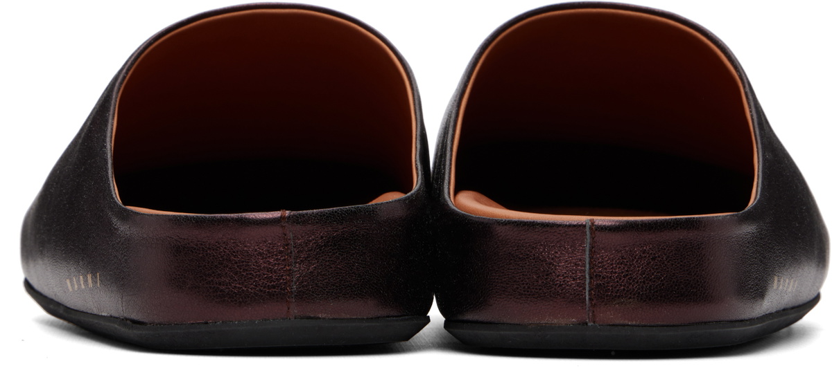 Marni Brown Fussbett Sabot Slip-On Loafers