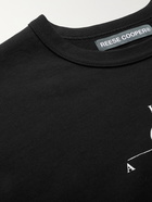 Reese Cooper® - Printed Garment-Dyed Organic Cotton-Jersey T-Shirt - Black