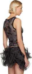 Collina Strada Black Lace Dachi Tank Top