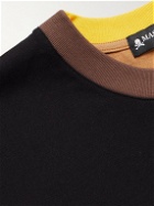 Mastermind World - Logo-Embroidered Colour-Block Cotton-Jersey T-Shirt - Multi