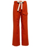 Stella McCartney - High-rise cotton twill cargo pants