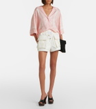 Balmain Printed twill pajama shirt