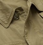 Aspesi - Logo-Appliquéd Cotton-Twill Field Jacket - Green