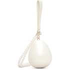 Simone Rocha Off-White Pearl Crossbody Micro Egg Bag