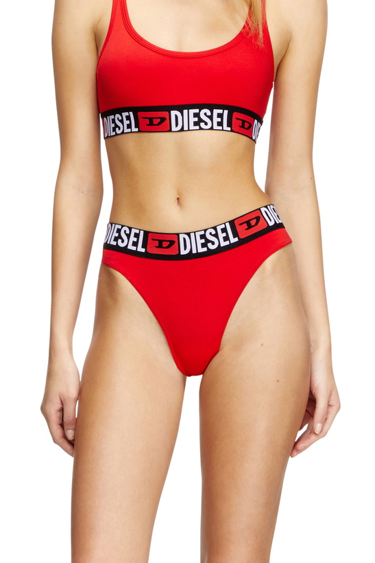 Photo: Diesel 3-pack thongs with logo waist - Strings Womens in Multicolor