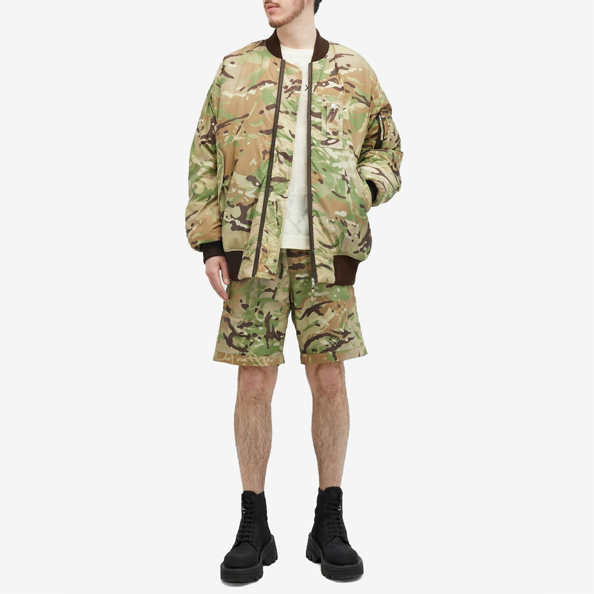 Oversized camo jacket mens best sale