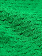 Bottega Veneta - Polo Open-Knit Cotton-Blend Polo Shirt - Green