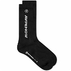 Men's AAPE One Point Socks in Black