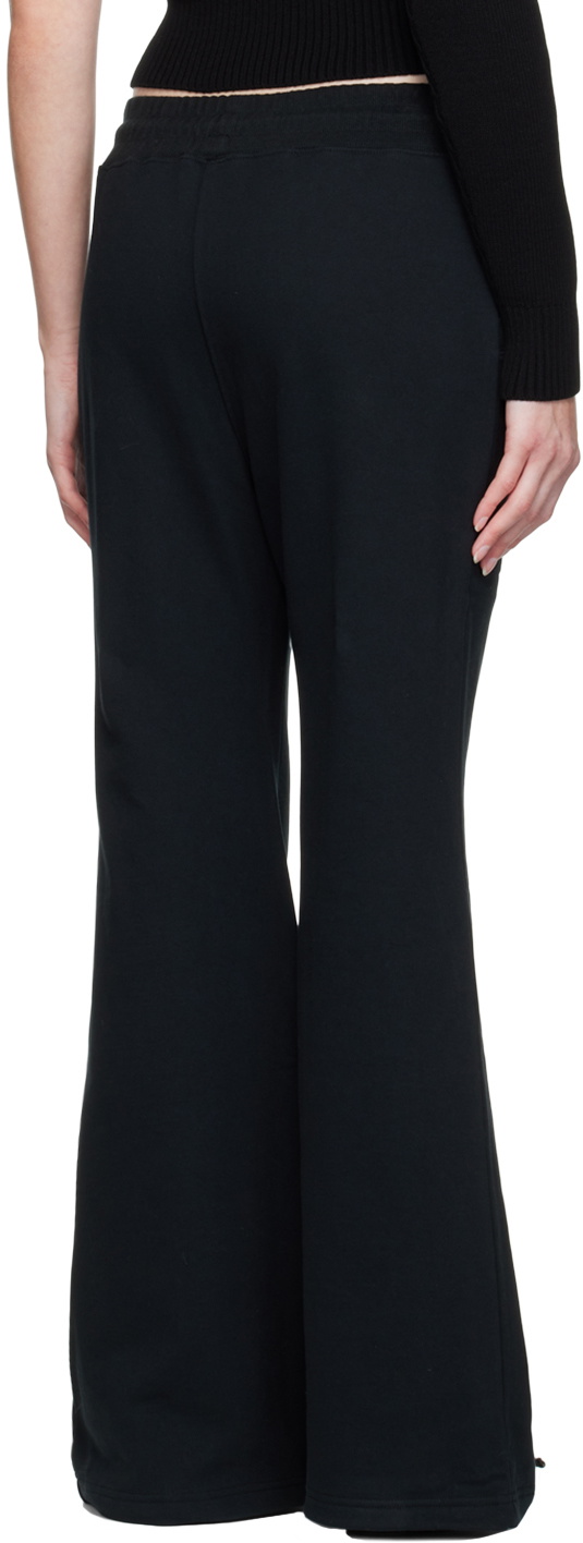 Black Plaid Wide Leg Lounge Pants with Drawstring for Women - Carmela main image 0