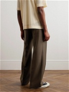 Stockholm Surfboard Club - Sune Wide-Leg Twill Trousers - Brown