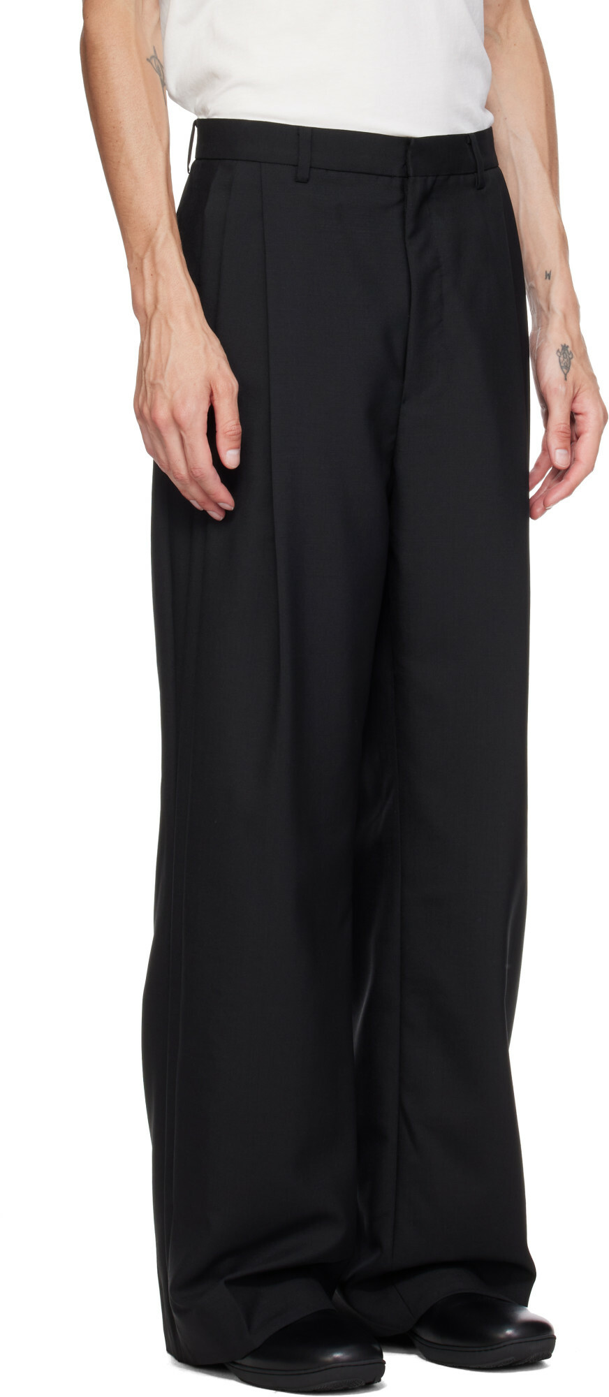 Kiko Kostadinov Black Vaals Tailored Trousers