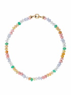 Harwell Godfrey 18K Yellow Gold Pastel Bead Foundation Necklace