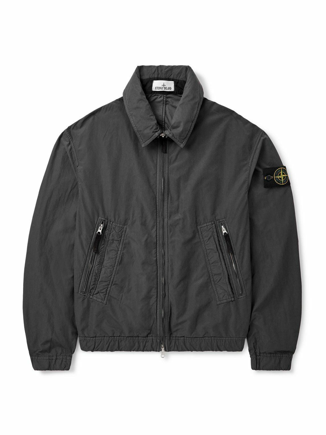 Stone Island - Logo-Appliquéd Garment-Dyed David Light-TC Blouson