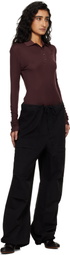Entire Studios Brown LS Polo