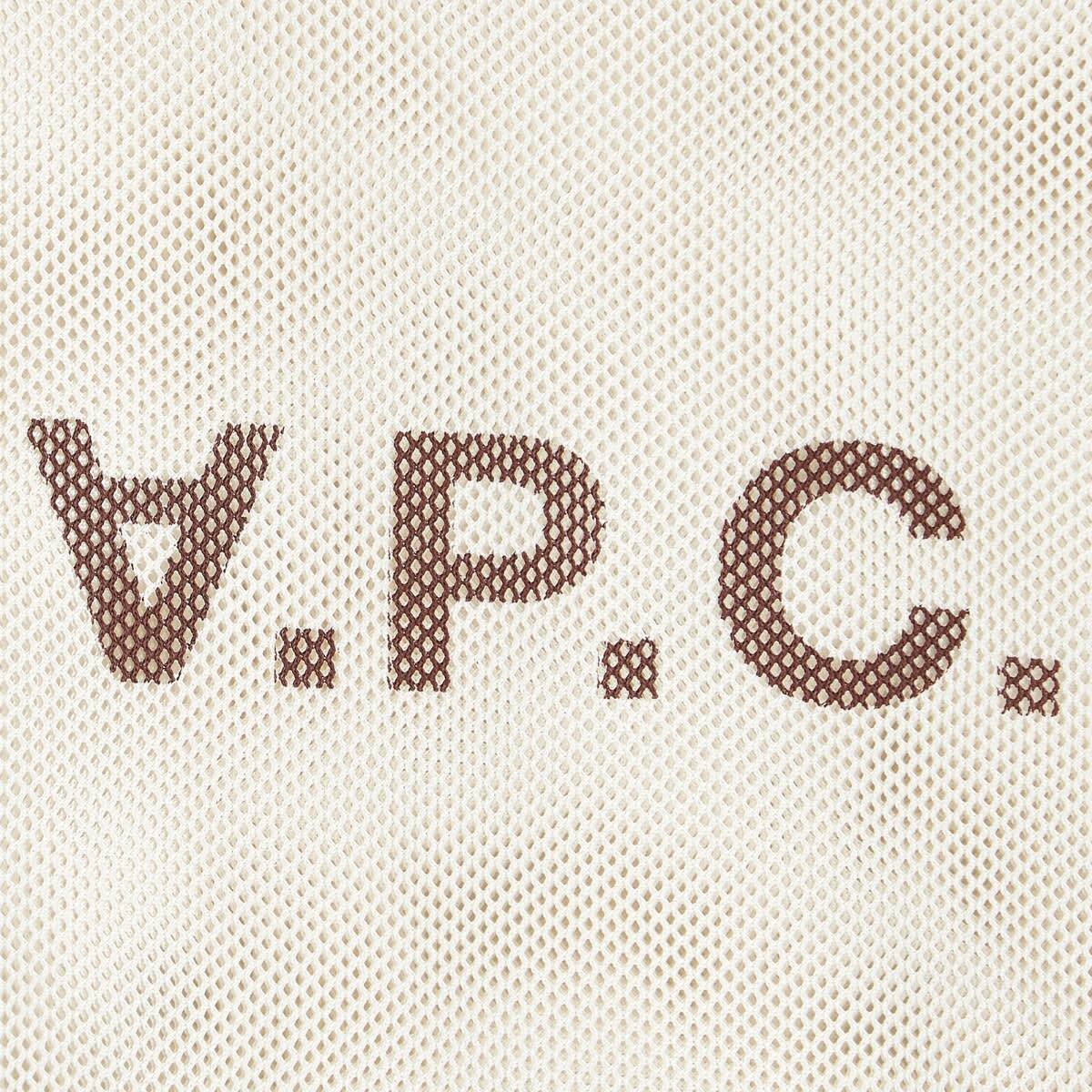 A.P.C. Men's Rebound Mesh Shopping Bag in Off White A.P.C.