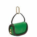 JW Anderson Women's Mini Bumper Bag in Green/Mocha/Black