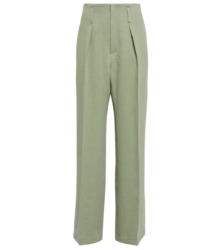 Photo: Brunello Cucinelli - High-rise wide-leg linen-blend pants