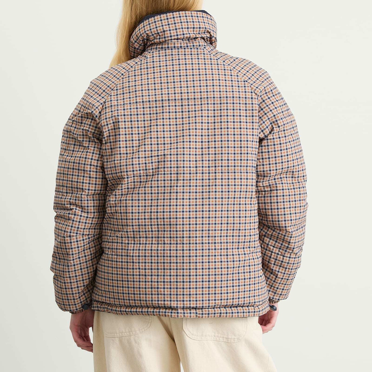 Damson Madder Women's Reversible Opal Puffer Jacket in Navy