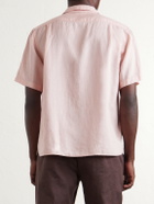 Onia - Convertible-Collar Linen and Lyocell-Blend Shirt - Pink