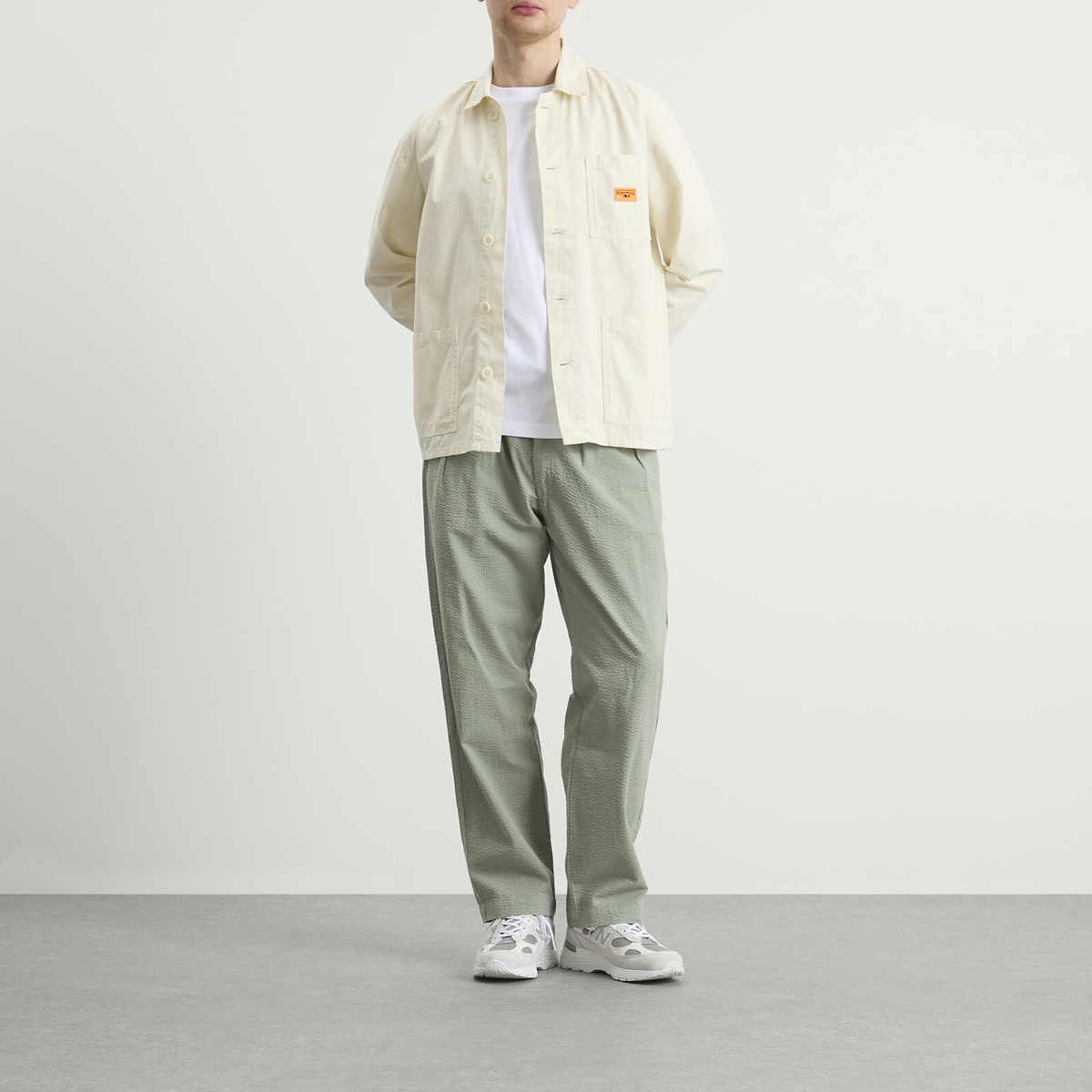 Service Works Men's Twill Chore Shirt in Off White