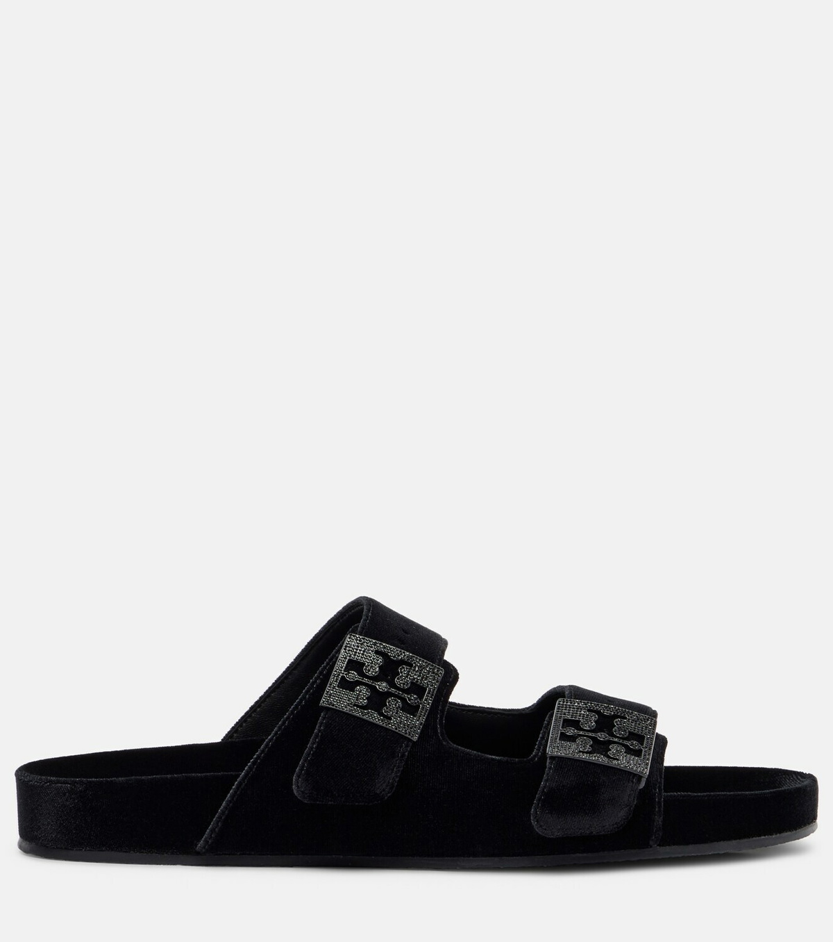 Tory Burch Mellow embellished velvet slides