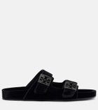Tory Burch Mellow embellished velvet slides