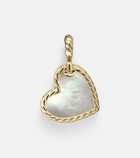 David Yurman DY Elements® Heart 18kt gold (750/1000) pendant with diamonds and pearl