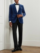 Kingsman - Cotton-Velvet Tuxedo Jacket - Blue