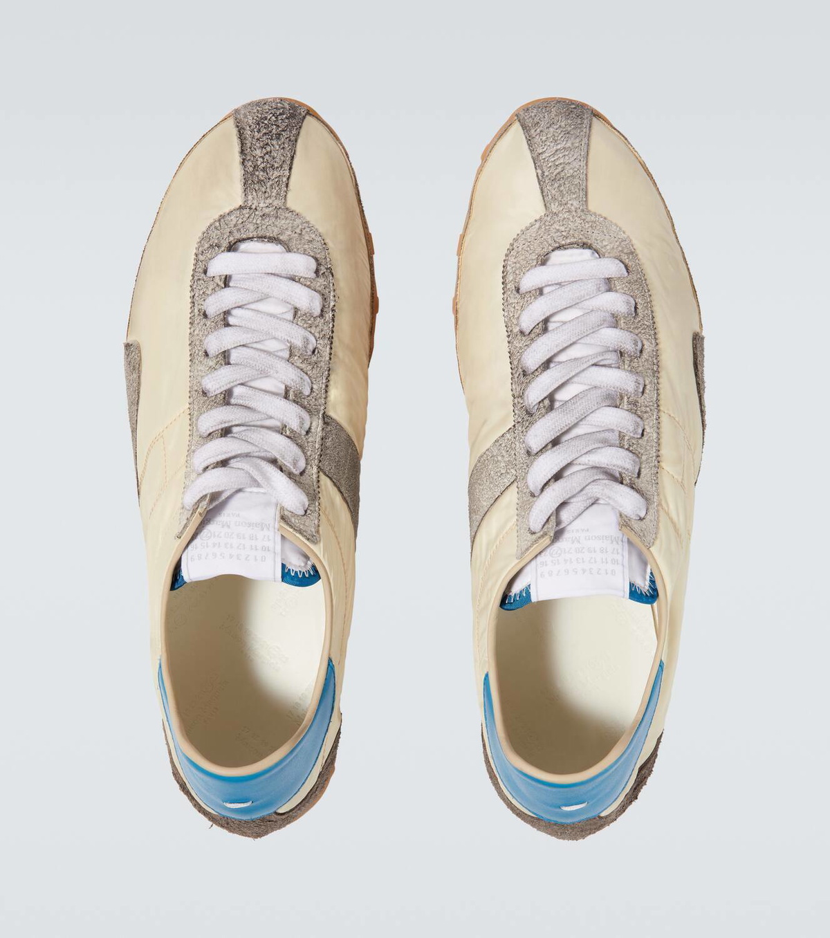 【Maison Margiela】スプリンターズ レザートリム スニーカー Maison Margiela Sprinter leather-trimmed sneakers Maison