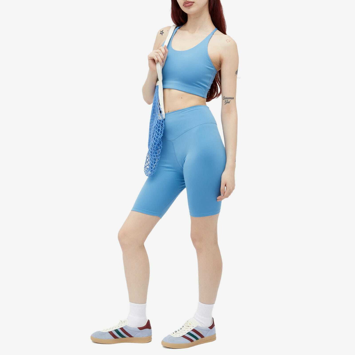 Girlfriend Collective Women's Float High-Rise Bike Shorts in Surf