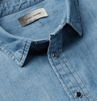 Isabel Marant - Lako Logo-Embroidered Denim Shirt - Blue